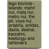 Lego Bionicle - Islands: Mahri Nui, Mata Nui, Metru Nui, The Pit, Voya Nui, Artakha, Artidax, Daxia, Destral, Karzahni, Keetongu And Tahtorak's door Source Wikia
