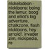 Nickelodeon - Nicktoons: Boing The Lemur, Boog And Elliot's Big Adventure, Chalkzone, Flash Nicktoons, Hey Arnold!, Invader Zim, Nickipedia, Re