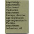 Psychology - Attachment: Attachment Measures, Attachment Therapy, Divorce, Age Regression, Age Regression In Therapy, Attachment Behaviour, Att