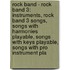 Rock Band - Rock Band 3: Instruments, Rock Band 3 Songs, Songs With Harmonies Playable, Songs With Keys Playable, Songs With Pro Instrument Pla