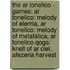 The Ar Tonelico - Games: Ar Tonelico: Melody Of Elemia, Ar Tonelico: Melody Of Metafalica, Ar Tonelico Qoga: Knell Of Ar Ciel, Afezeria Harvest