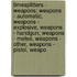 Timesplitters - Weapons: Weapons - Automatic, Weapons - Explosive, Weapons - Handgun, Weapons - Melee, Weapons - Other, Weapons - Pistol, Weapo