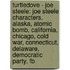 Turtledove - Joe Steele: Joe Steele Characters, Alaska, Atomic Bomb, California, Chicago, Cold War, Connecticut, Delaware, Democratic Party, Fb