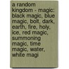 A Random Kingdom - Magic: Black Magic, Blue Magic, Bolt, Dark, Earth, Fire, Holy, Ice, Red Magic, Summoning Magic, Time Magic, Water, White Magi door Source Wikia