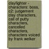Clayfighter - Characters: Boss, C2: Judgement Clay Characters, Call Of Putty Characters, Cancelled Characters, Characters Voiced By Frank Welker