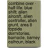 Combine Over - Half-Life: Blue Shift: Alien Aircraft, Alien Controller, Alien Grunt, Area 8 Topside Dormitories, Barnacle, Barney Calhoun, Black