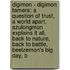 Digimon - Digimon Tamers: A Question Of Trust, A World Apart, Azulongmon Explains It All, Back To Nature, Back To Battle, Beelzemon's Big Day, B