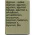 Digimon - Rookie Digimon: Agumon, Agumon, Agumon Hakase, Agumon X, Arkadimon, Armadillomon, Aruraumon, Bearmon, Betamon, Betamon X, Biyomon, Bla