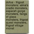 Dofus - Frigost Monsters: Alma's Cradle Monsters, Asparah Gorge Monsters, Fangs Of Glass Monsters, Frigost Quest Monsters, Frigost Village Monst