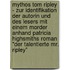 Mythos Tom Ripley - Zur Identifikation Der Autorin Und Des Lesers Mit Einem Morder Anhand Patricia Highsmiths Roman "Der Talentierte Mr. Ripley"