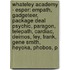 Whateley Academy - Esper: Empath, Gadgeteer, Package Deal Psychic, Paragon, Telepath, Cardiac, Deimos, Fey, Frank, Gene Smith, Heyoka, Phobos, P