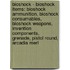 Bioshock - Bioshock Items: Bioshock Ammunition, Bioshock Consumables, Bioshock Weapons, Invention Components, Grenade, Pistol Round, Arcadia Merl