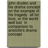 John Dryden And His Drama Concept On The Example Of His Tragedy  All For Love, Or The World Well Lost  In Comparison To Aristotle's Drama Concept door Doreen Bärwolf