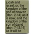 Judah And Israel, Or, The Kingdom Of The God Of Heaven (Dan. 2-14) As It Is Now; And The Kingdom Of The Son Of David (Dan. 7-13,14) As It Will Be
