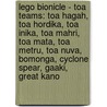 Lego Bionicle - Toa Teams: Toa Hagah, Toa Hordika, Toa Inika, Toa Mahri, Toa Mata, Toa Metru, Toa Nuva, Bomonga, Cyclone Spear, Gaaki, Great Kano door Source Wikia