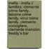 Mafia - Mafia Ii Families: Clemente Crime Family, Falcone Crime Family, Vinci Crime Family, Clemente Consigliere, Clemente Mansion, Freddy's Bar