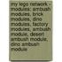My Lego Network - Modules: Ambush Modules, Brick Modules, Dino Modules, Factory Modules, Ambush Module, Desert Ambush Module, Dino Ambush Module