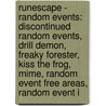 Runescape - Random Events: Discontinued Random Events, Drill Demon, Freaky Forester, Kiss The Frog, Mime, Random Event Free Areas, Random Event I by Source Wikia