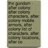 The Gundam - After Colony: After Colony Characters, After Colony Mobile Armors, After Colony List Of Characters, After Colony Locations, After Co
