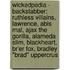 Wickedpedia - Backstabber: Ruthless Villains, Lawrence, Abis Mal, Ajax The Gorilla, Alameda Slim, Blackheart, Br'Er Fox, Bradley "Brad" Uppercrus