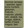 Bionicle Reviews - Species: Agori, Bone Hunters, Glatorian, Makuta, Matoran, Plants, Rahi, Skakdi, Toa, Turaga, Atakus, Battle Of Bara Magna, Beri by Source Wikia