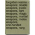 Forgotten Realms - Weapons: Double Weapons, Exotic Weapons, Light Weapons, Magic Weapons, Martial Weapons, Melee Weapons, One-Handed Weapons, Rang