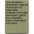 Ncis Database - Characters: Agents, Characters By Nationality, Civilians, Criminals, Deceased, Gibbs' Love Interests, Minor Characters, Ncis Direc