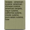 Recipes - American Cuisine: American Chinese Cuisine, American Recipes, Cajun Cuisine, California Cuisine, Creole Cuisine, Euro-Asian Cuisine, Haw door Source Wikia