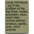 Camp Half-Blood - Big Three: Children Of The Big Three, Hades, Poseidon, Zeus, Adolf Hitler, Amelia Earhart, Antaeus, Apollo, Ares, Arion, Artemis