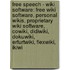 Free Speech - Wiki Software: Free Wiki Software, Personal Wikis, Proprietary Wiki Software, Cowiki, Didiwiki, Dokuwiki, Erfurtwiki, Flexwiki, Ikiwi