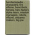 Herofactopedia - Characters: Fire Villains, Henchbots, Heroes, Hero Factory Alpha Team, Mission Managers, Robots, Villains, Akiyama Makuro, Big Joe
