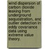 Wind Dispersion Of Carbon Dioxide Leaking From Underground Sequestration, And Outlier Detection In Eddy Covariance Data Using Extreme Value Theory.