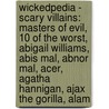 Wickedpedia - Scary Villains: Masters Of Evil, 10 Of The Worst, Abigail Williams, Abis Mal, Abnor Mal, Acer, Agatha Hannigan, Ajax The Gorilla, Alam door Source Wikia