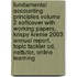 Fundamental Accounting Principles Volume 2 Softcover With Working Papers, Krispy Kreme 2003 Annual Report, Topic Tackler Cd, Nettutor, Online Learning