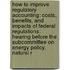 How To Improve Regulatory Accounting: Costs, Benefits, And Impacts Of Federal Regulations: Hearing Before The Subcommittee On Energy Policy, Natural R