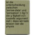 Ist Die Unterscheidung Zwischen 'sense-Data' Und 'sensation' N Tig F R Die G Ltigkeit Von Russells Argument Daf R, Dass Wir Kein Wissen Ber Die Physis