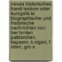 Neues Historisches Hand-Lexikon Oder Kurzgefa Te Biographische Und Historische Nachrichten Von Ber Hmten Patriarchen, Kaysern, K Nigen, F Rsten, Gro E