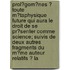 Prol?Gom?Nes ? Toute M?Taphysique Future Qui Aura Le Droit De Se Pr?Senter Comme Science; Suivis De Deux Autres Fragments Du M?Me Auteur Relatifs ? La