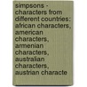 Simpsons - Characters From Different Countries: African Characters, American Characters, Armenian Characters, Australian Characters, Austrian Characte by Source Wikia