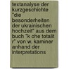 Textanalyse Der Kurzgeschichte "Die Besonderheiten Der Ukrainischen Hochzeit" Aus Dem Buch "K Che Totalit R" Von W. Kaminer Anhand Der Interpretations by Olesya Franiel