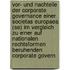 Vor- Und Nachteile Der Corporate Governance Einer Societas Europaea (Se) Im Vergleich Zu Einer Auf Nationalen Rechtsformen Beruhenden Corporate Govern