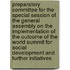 Preparatory Committee For The Special Session Of The General Assembly On The Implementation Of The Outcome Of The World Summit For Social Development And Further Initiatives