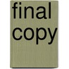 Final Copy by Jan Bogan