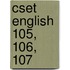 Cset English 105, 106, 107
