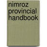 Nimroz Provincial Handbook by Sean Lockley