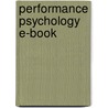 Performance Psychology E-Book door David John Collins