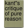Kant''s Critique of Pure Reason by Manfred Kuehn