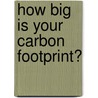 How Big Is Your Carbon Footprint? by Ryan P. Randolph