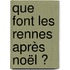 Que font les rennes après Noël ?