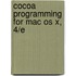 Cocoa Programming For Mac Os X, 4/E